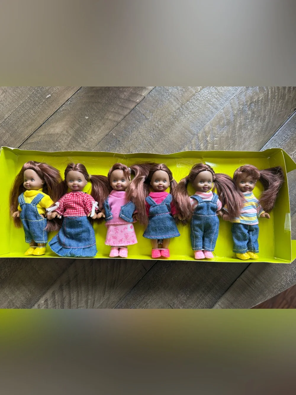 Vintage Just Kidz Jean Day 6 Doll Set New in Box Discontinued Kmart